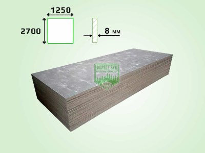 Цементно-стружечная плита (ЦСП) Тамак 8 мм 1250х2700